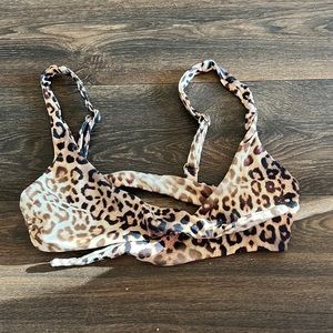 Leopard Bikini Top